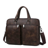 JEEP BULUO Brand  Men Laptop Business Bags Handbags High-end Man Briefcase Large Capacity Leather Casual Shoulder Bag For Men