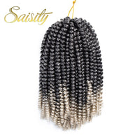 Saisity Ombre Synthetic Hair Extension Crochet Spring Twist Crochet Braiding Hair Jamaica Bounce Twist