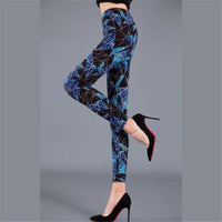 Sexy Printed Pants Fitness Leggins Elastic Casual Women Sexy Leggings Push Up High Waist Trousers