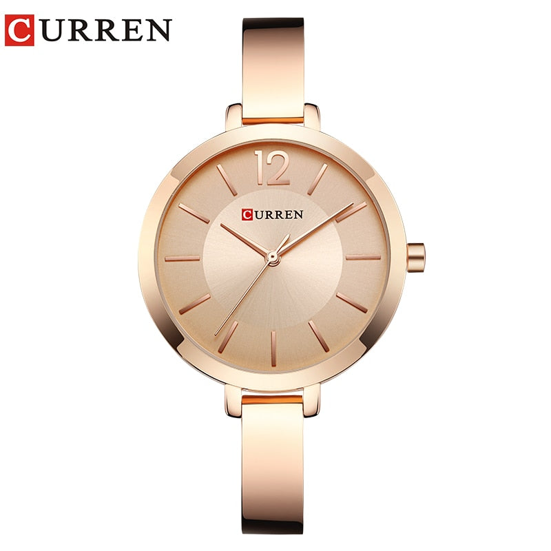 CURREN Fashion Dress Ladies Bracelet Watches Womens Quartz Stainless Steel Band Wristwatch Hot Gift Women&#39;s Watch Reloj Mujer