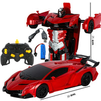 2.4Ghz Induction Transformation Robot Car 1:14 Deformation RC Car Toy led Light Electric Robot Models fightint Toys  Gifts