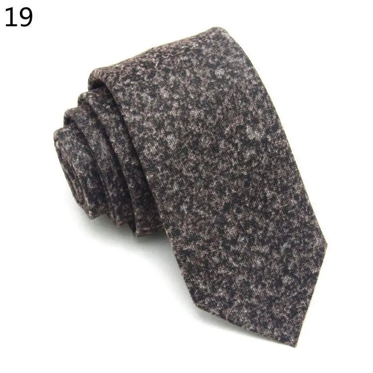 Fashion Men's Colourful Tie Cotton Formal Classic Plaid Ties Necktie Narrow Slim Skinny Cravate Narrow Thick Neckties For Man