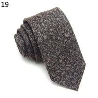 Fashion Men's Colourful Tie Cotton Formal Classic Plaid Ties Necktie Narrow Slim Skinny Cravate Narrow Thick Neckties For Man