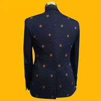 Brilliant Wedding Ceremony Singers Banquet Tuxedo Hosts Fashion Segments Brilliant Male Deep Blue Suit