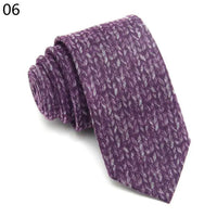 Fashion Men's Colourful Tie Cotton Formal Classic Plaid Ties Necktie Narrow Slim Skinny Cravate Narrow Thick Neckties For Man