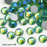 SS16 SS20 SS30 Glitter Rhinestone Crystal AB Non Hot Fix Flat back Rhinestone Apparel for Nail Art Fabric Garment