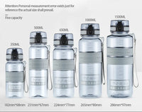 500/1000ml Sports Water Bottles BPA Free Portable Leakproof Shaker Outdoor Tour Gym Drink Bottle Eco-friendly Plastic Coffee Cup