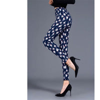 Sexy Printed Pants Fitness Leggins Elastic Casual Women Sexy Leggings Push Up High Waist Trousers