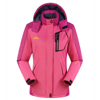 Outdoor Winter Women Skiing Jackets Snowboarding Jacket Colorful Windproof Breathable Ski Hiking Jackets Girls Warm Coat -30 Deg