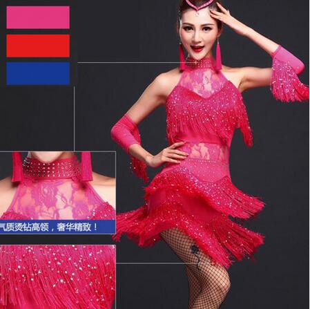 New Latin Dance Dress Women/Girls/Lady New Sexy Fringe Salsa/Ballroom/Tango/Cha Cha/Rumba/Samba/Latin Dresses For Dancing