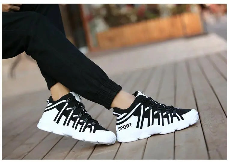 Mens Casual Shoes large size 36-45 New City Men Shoes Brand Walking Breathable Footwear Shoes Male Designer Lace Up Flats Men