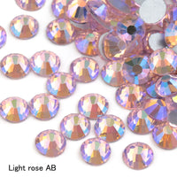 SS16 SS20 SS30 Glitter Rhinestone Crystal AB Non Hot Fix Flat back Rhinestone Apparel for Nail Art Fabric Garment