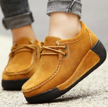 UP-0156D Fashion Tassel Design Ladies Winter Platform Shoes Sport slip on Wedge Shoes Women
