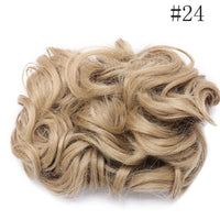 HAIRRO Large Comb Clips In Curly Hair Extension Synthetic Hair Pieces Chignon Women Updo Cover Hairpiece Extension Hair Bun