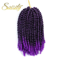 Saisity Ombre Synthetic Hair Extension Crochet Spring Twist Crochet Braiding Hair Jamaica Bounce Twist