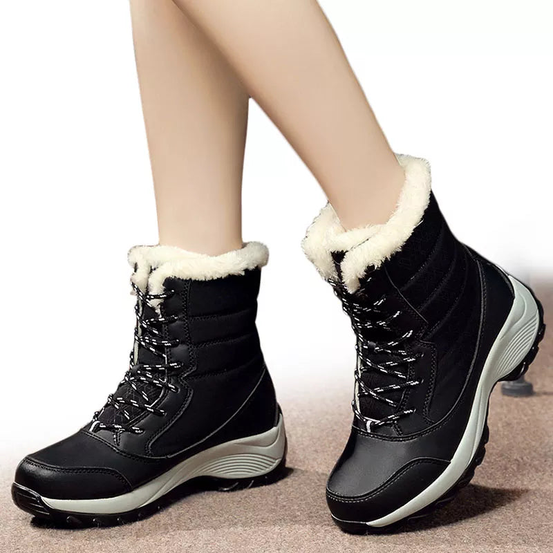 Shoes Women Snow Boots 2021 Women Boots Winter Women Plus Size Hot Platform Boots Winter Female Warm Botas Mujer White Booties