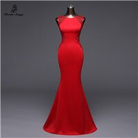 Poems Songs New Simple Mermaid  Evening Dress prom gowns Formal Party dress vestido de festa Elegant Vintage robe longue