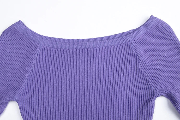 Sexy Autumn and Winter Women Basic Pullover Sweaters female slit neckline Strapless Sweater thickening sweater top thread slim