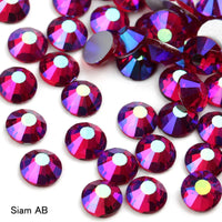 SS16 SS20 SS30 Glitter Rhinestone Crystal AB Non Hot Fix Flat back Rhinestone Apparel for Nail Art Fabric Garment