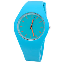 Woman Fashion Casual Silicone Strap quartz watch Candy-colored Jelly watch Ladies Fashion Dress Quartz Wristwatch Female Watch