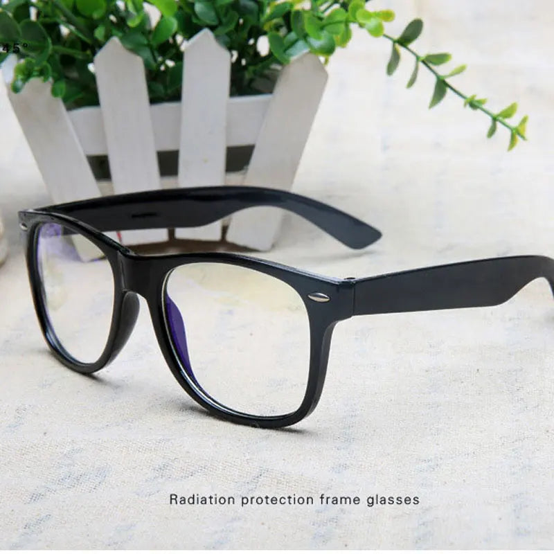Glasses for The Computer Oculos de Grau Spectacle Frame for Men Women Transparent Eyeglasses Blue Coating Antireflective Anti UV