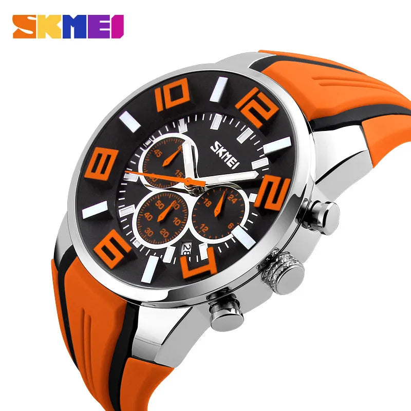 Watches Men Luxury Brand SKMEI Chronograph Men Sports Watches Waterproof Male Clock Quartz Men's Watch reloj hombre 2018