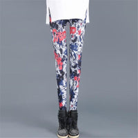 Sexy Printed Pants Fitness Leggins Elastic Casual Women Sexy Leggings Push Up High Waist Trousers