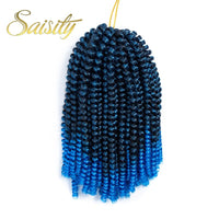 Saisity Ombre Synthetic Hair Extension Crochet Spring Twist Crochet Braiding Hair Jamaica Bounce Twist