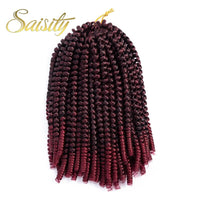 Saisity Ombre Synthetic Hair Extension Crochet Spring Twist Crochet Braiding Hair Jamaica Bounce Twist