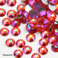 SS16 SS20 SS30 Glitter Rhinestone Crystal AB Non Hot Fix Flat back Rhinestone Apparel for Nail Art Fabric Garment