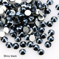 SS16 SS20 SS30 Glitter Rhinestone Crystal AB Non Hot Fix Flat back Rhinestone Apparel for Nail Art Fabric Garment