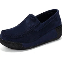 UP-0156D Fashion Tassel Design Ladies Winter Platform Shoes Sport slip on Wedge Shoes Women