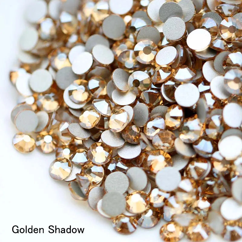 SS16 SS20 SS30 Glitter Rhinestone Crystal AB Non Hot Fix Flat back Rhinestone Apparel for Nail Art Fabric Garment