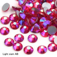 SS16 SS20 SS30 Glitter Rhinestone Crystal AB Non Hot Fix Flat back Rhinestone Apparel for Nail Art Fabric Garment