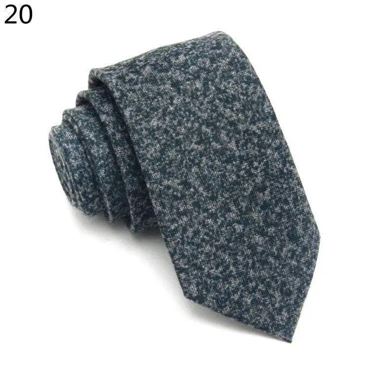 Fashion Men's Colourful Tie Cotton Formal Classic Plaid Ties Necktie Narrow Slim Skinny Cravate Narrow Thick Neckties For Man