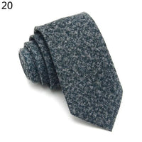 Fashion Men's Colourful Tie Cotton Formal Classic Plaid Ties Necktie Narrow Slim Skinny Cravate Narrow Thick Neckties For Man