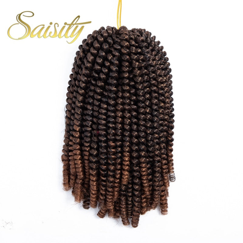 Saisity Ombre Synthetic Hair Extension Crochet Spring Twist Crochet Braiding Hair Jamaica Bounce Twist