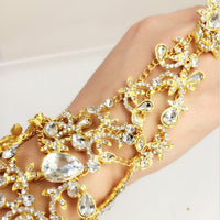 Crystal Bridal Bracelet / Wedding Dress Accessories Hand Chains Bracelets Jewelry bridal Bracelets &amp; Bangles