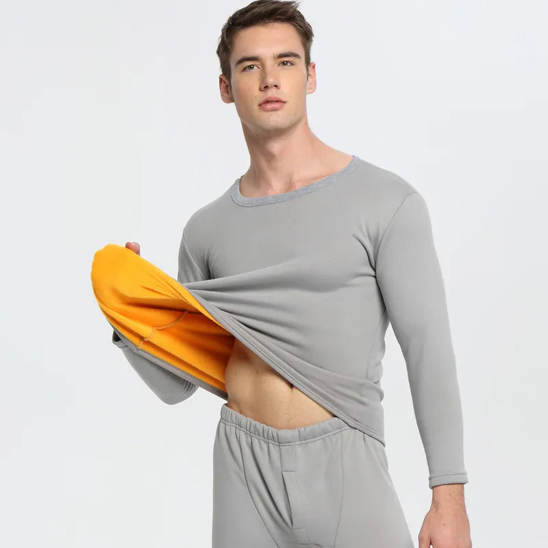 Men Thermal Underwear 2018 New Winter Women Long Johns thick fleece underwear sets keep warm in cold weather size L to 6XL