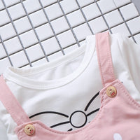 Spring newborn baby girls clothes sets fashion suit T-shirt + pants suit baby girls outside wear sports suit clothing sets