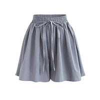 Summer Women Shorts High Waist Loose Chiffon Shorts Female Slacks Female Shorts 8001