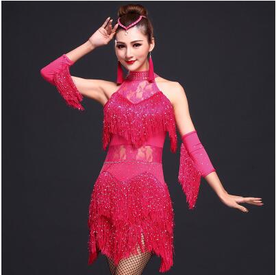 New Latin Dance Dress Women/Girls/Lady New Sexy Fringe Salsa/Ballroom/Tango/Cha Cha/Rumba/Samba/Latin Dresses For Dancing