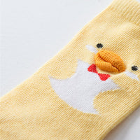 Cute Soft Cotton Kawaii Girls Boys Sock Duck Penguin  Design Catoon Pattern Kids Socks Baby Long Socks