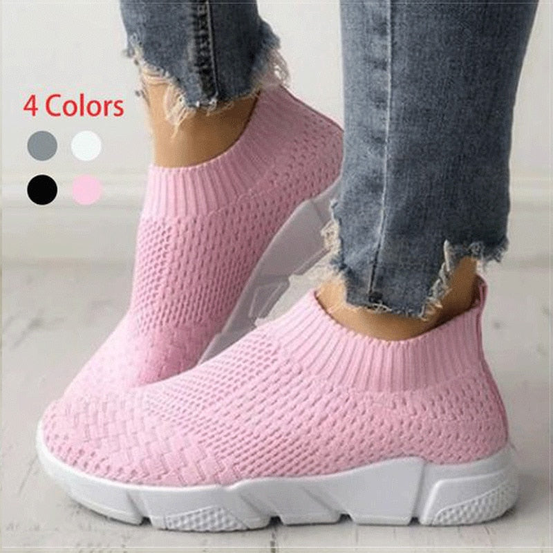 Women Shoes Slip On White Sneakers For Women Vulcanize Shoes