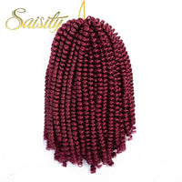 Saisity Ombre Synthetic Hair Extension Crochet Spring Twist Crochet Braiding Hair Jamaica Bounce Twist