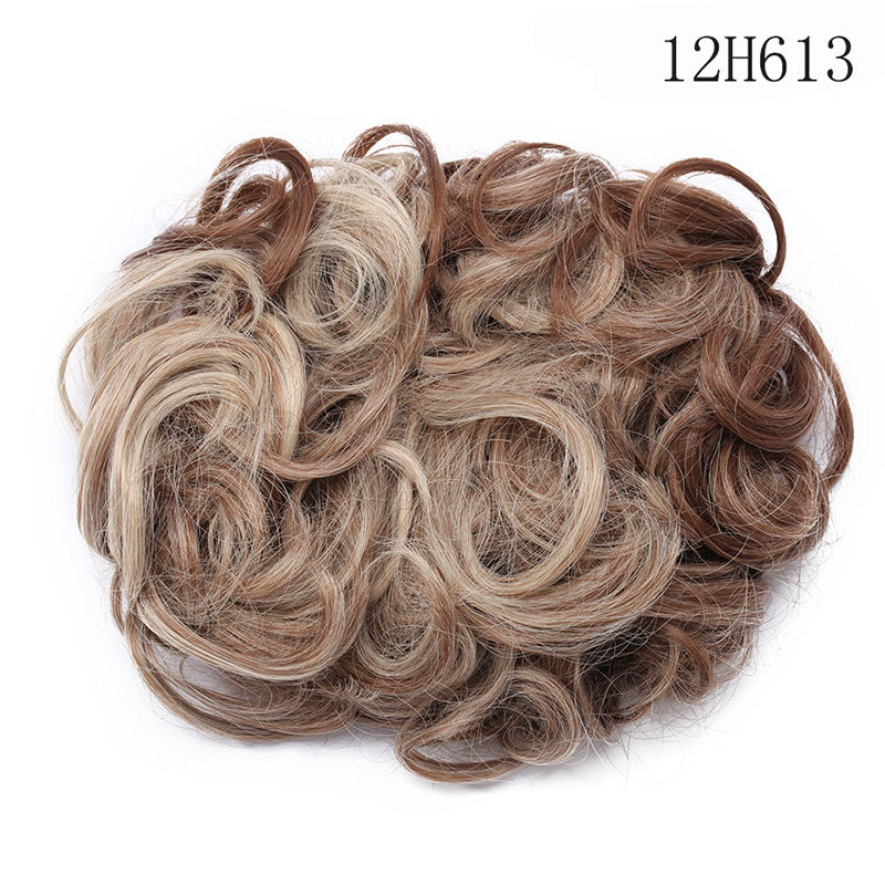 HAIRRO Large Comb Clips In Curly Hair Extension Synthetic Hair Pieces Chignon Women Updo Cover Hairpiece Extension Hair Bun