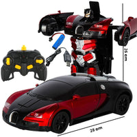 2.4Ghz Induction Transformation Robot Car 1:14 Deformation RC Car Toy led Light Electric Robot Models fightint Toys  Gifts