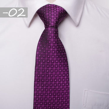 classic men business formal wedding tie 8cm stripe neck tie fashion shirt dress accessories