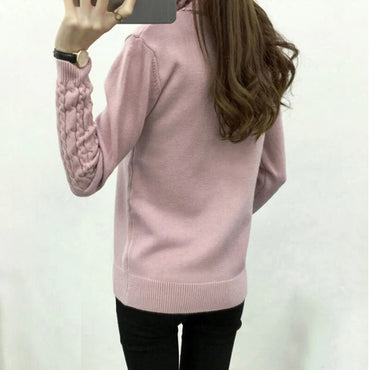 Thick Warm Women Turtleneck 2021 Winter Women Sweaters And Pullovers Knit Long Sleeve Cashmere Sweater Female Jumper