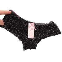 Lovely Girl Sexy Dot women panties Female Underwear Women Lace Ruffles Women's Sheer Panties Butt Lifter Briefs 16 Colors PL2